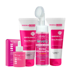 Kit Rosa Mosqueta Skin Care Para Limpeza de Pele | Pretty™